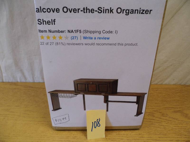 lot 108 image: Over Sink Organizer