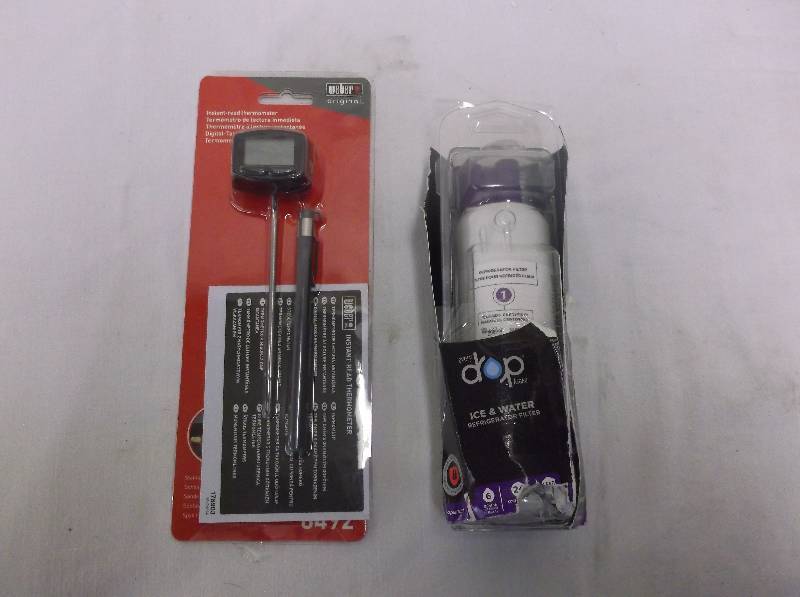 Weber Thermometer & Drop Refrigerator Filter, Retail $59.98