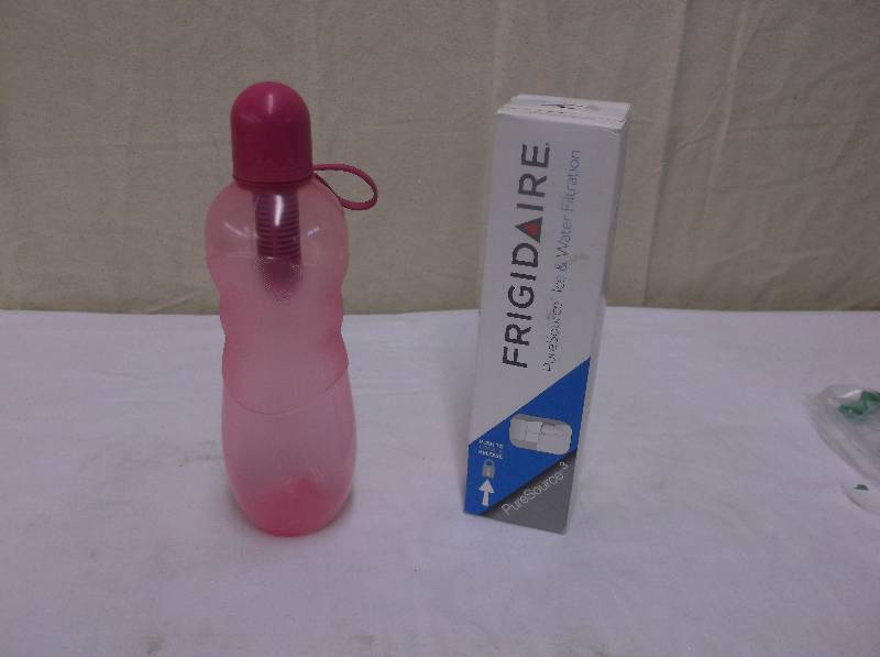 Pink Filter Water Bottle & Fridridge Air Filter, Retail $46.00