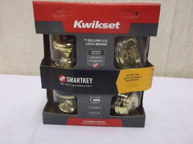 KwikSet Dead Bolt & Door Knob, Retail $45.00