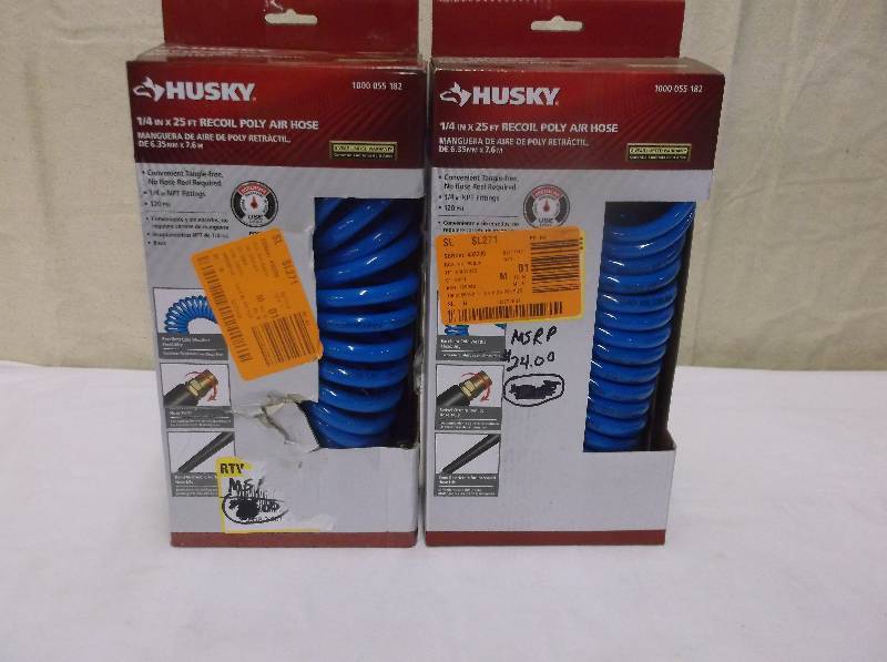 Husky Recoil Poly Air Hose, Retail $48.00