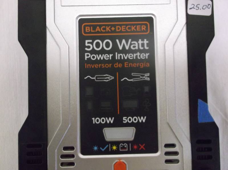 Black & Decker Power Inverter 500 Watt, Retail $42.32