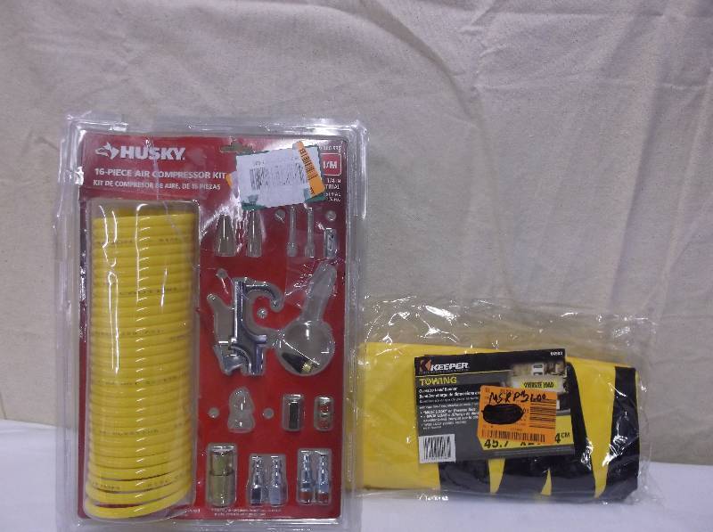 Husky Air Compressor Kit & Oversize Load Banner, Retail $51.00