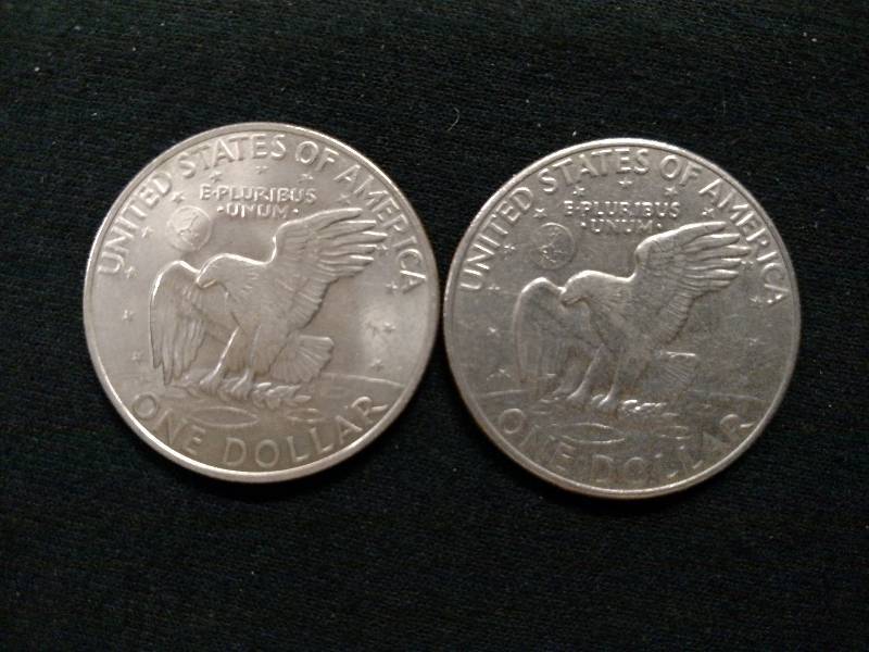 1971 & 1972 D Eisenhower Dollars...