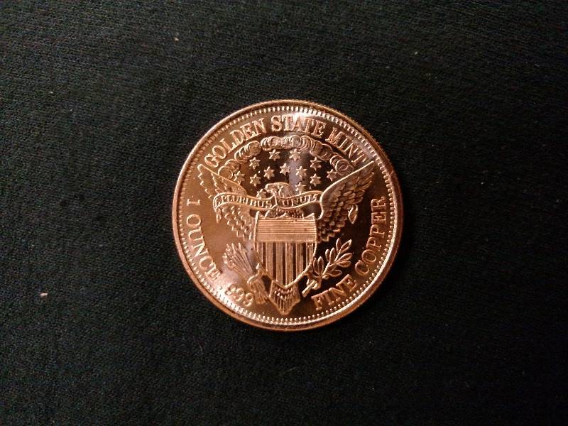 Liberty One Ounce .999 Fine Copper ...