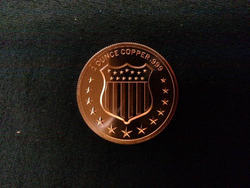 Bison One Ounce .999 Fine Copper Co...