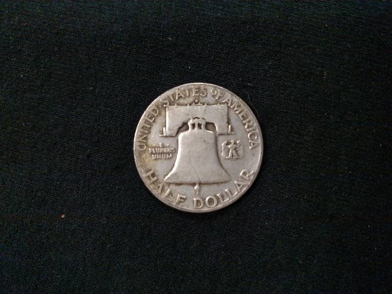 1951 S Franklin Silver Half Dollar...