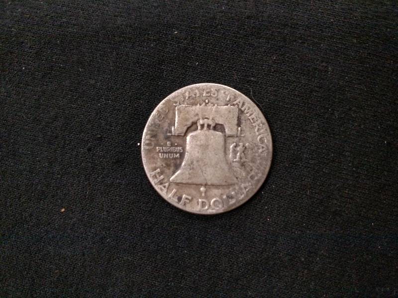 1951 S Franklin Silver Half Dollar...