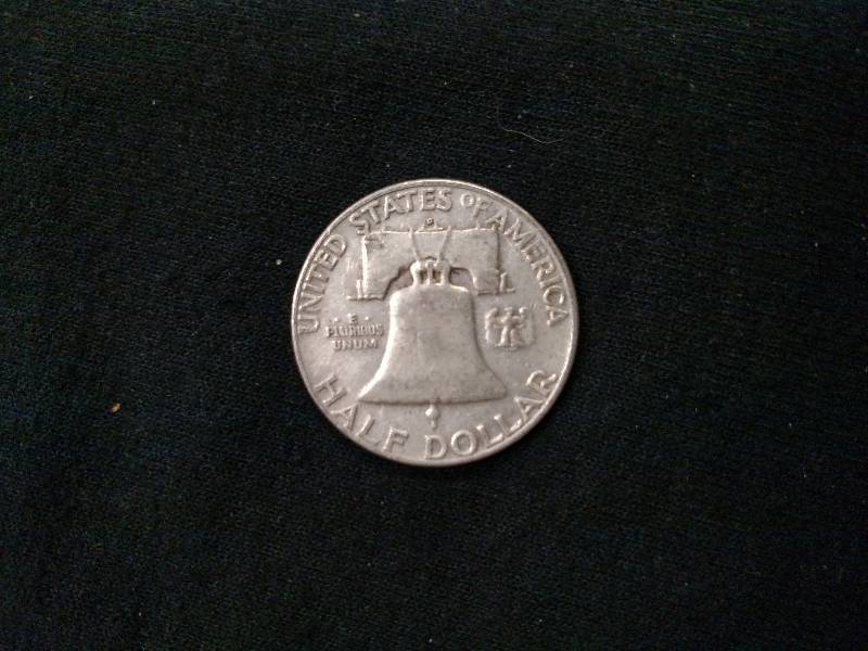 1952 D Franklin Silver Half Dollar...