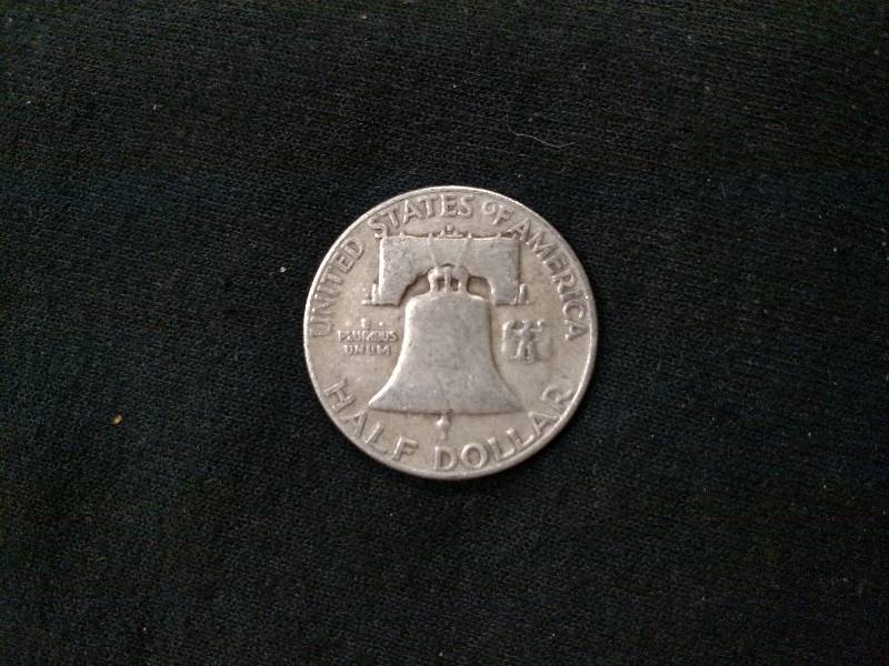 1952 D Franklin Silver Half Dollar...