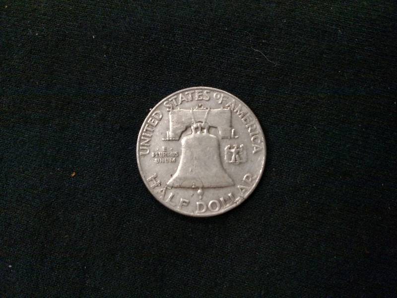 1954 D Franklin Silver Half Dollar...