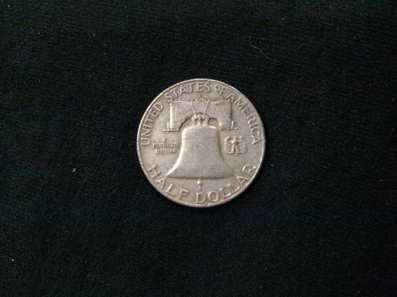 1958 D Franklin Silver Half Dollar...