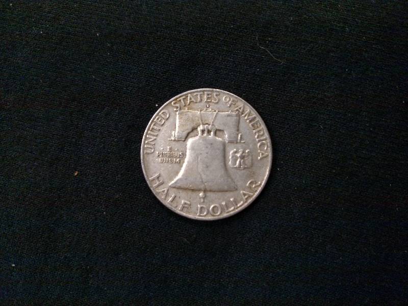 1958 D Franklin Silver Half Dollar...