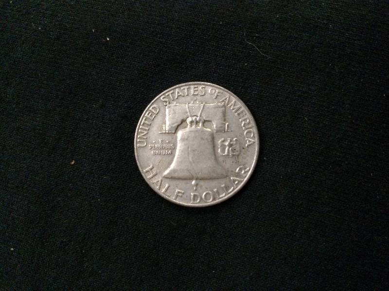1959 D Franklin Silver Half Dollar...