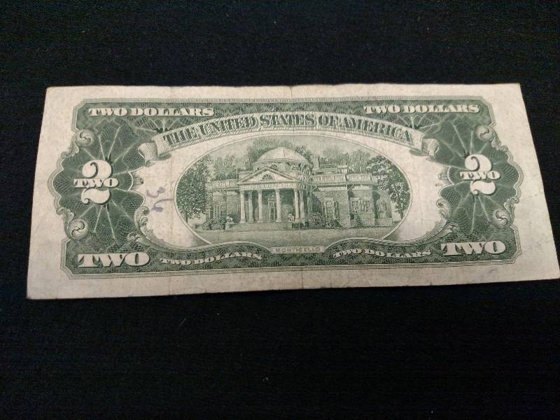 1953 B Two Dollar Red Seal Note...