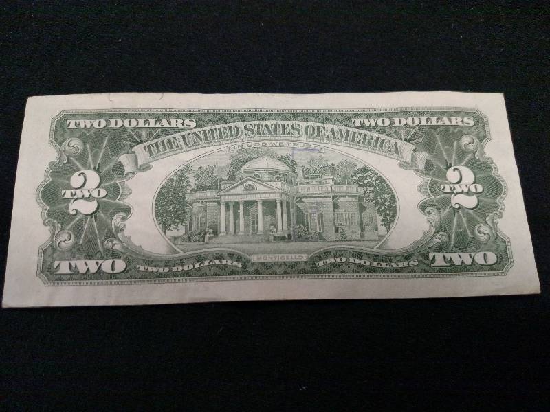 1963 A Two Dollar Red Seal Note...
