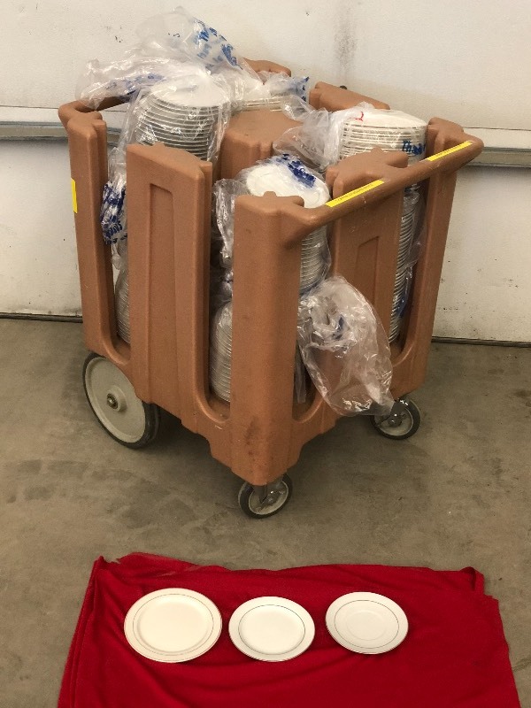 Cambro Commercial Wheeled Dish Cart...