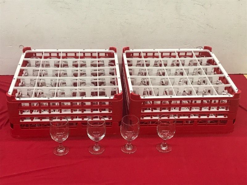 (2) Crates Of 11.5 Stem Water Glas...