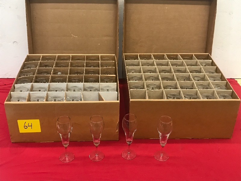 (2) Cases Of 9oz Tulip Champagne Gl...