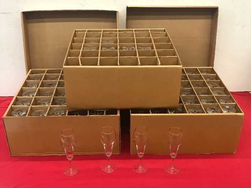 (3) Cases Of 9oz Tulip Champagne Gl...