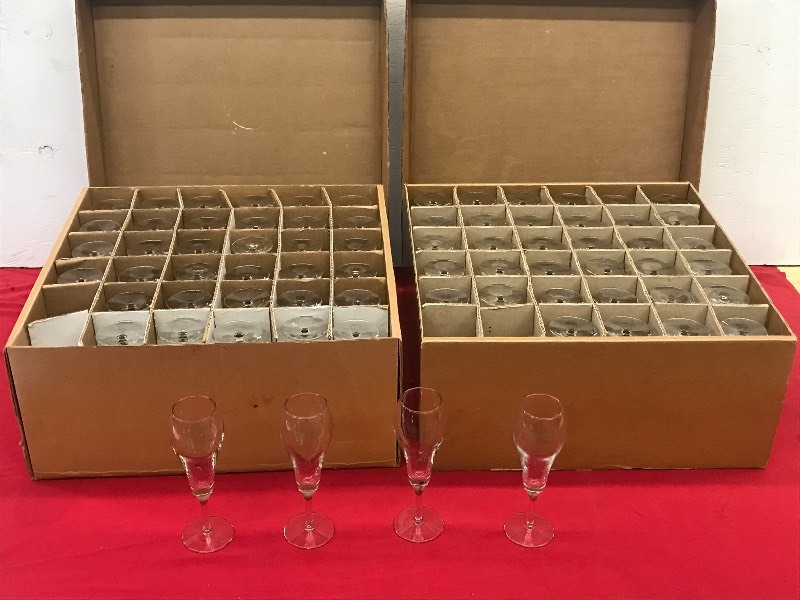 (2) Cases Of 9oz Tulip Champagne Gl...
