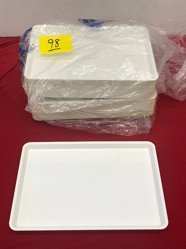 (2) Bundles Of Plastic Desert Trays...