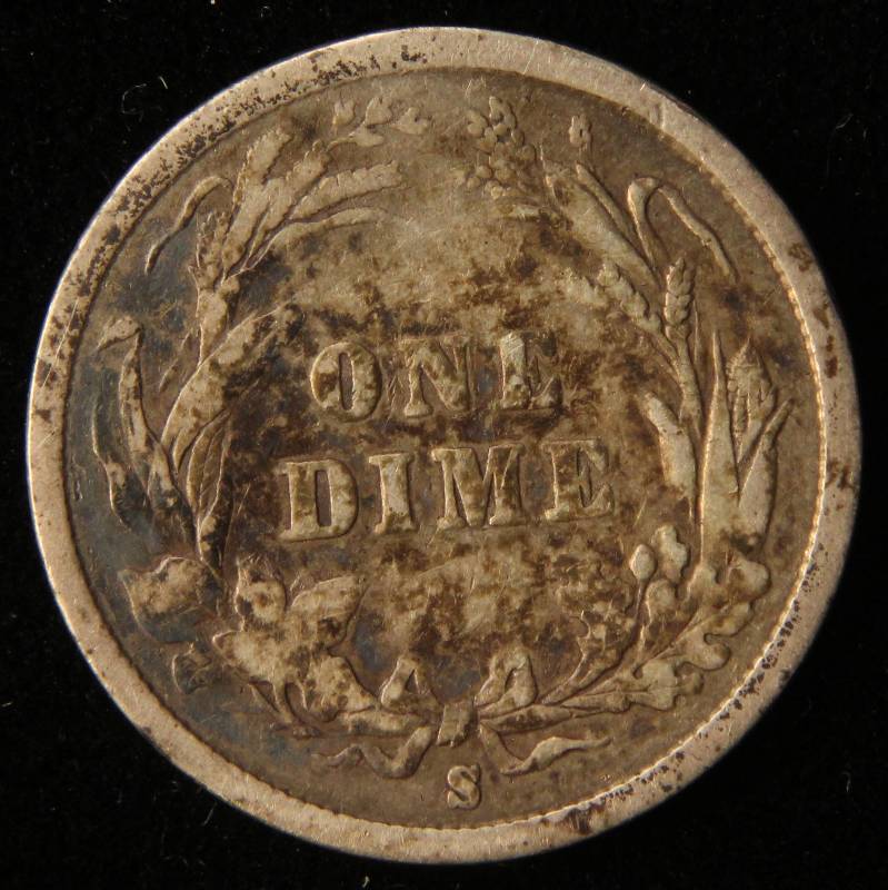 1893-S BARBER SILVER DIME BETTER DATE COIN