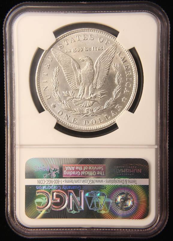 1889 MORGAN SILVER DOLLAR MS63 NGC