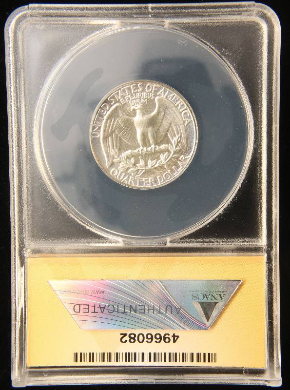 1964 PROOF WASHINGTON SILVER QUARTER PR66 ANACS