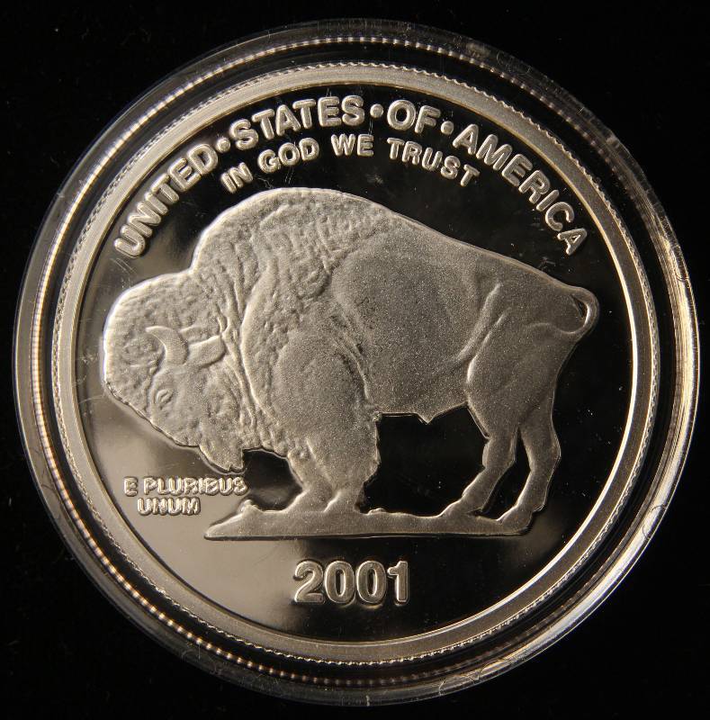 1 TROY OZ. .999 FINE SILVER INDIAN BUFFALO ROUND IN AIRTITE