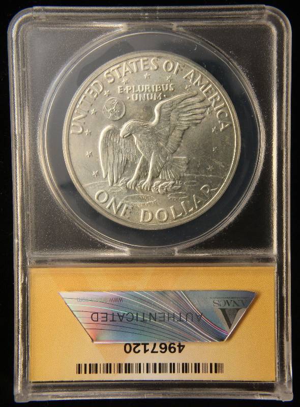 1971-S 40% SILVER EISENHOWER DOLLAR MS65 ANACS