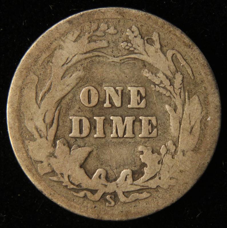 1913-S BARBER SILVER DIME BETTER DATE COIN