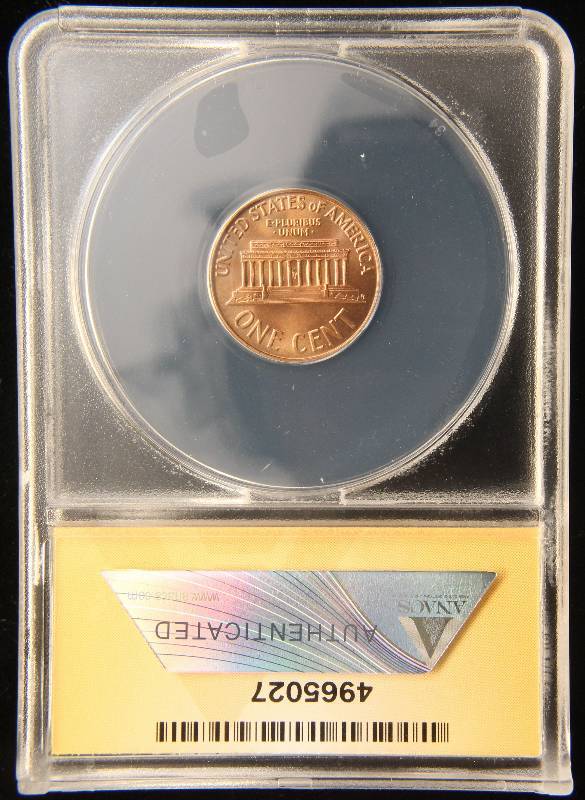 1960 LARGE DATE US COPPER MEMORIAL CENT MS66 ANACS