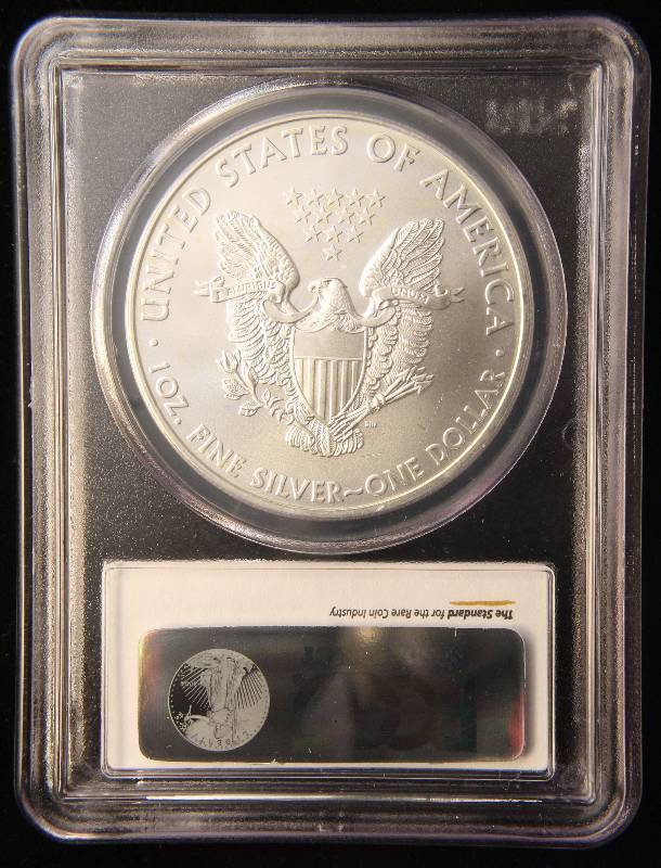 2009 AMERICAN SILVER EAGLE 1 TROY OZ. .999 FINE SILVER GEM BU PCGS