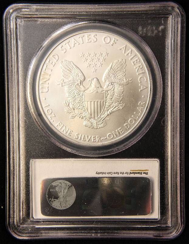 2010 AMERICAN SILVER EAGLE 1 TROY OZ. .999 FINE SILVER DOLLAR GEM BU PCGS