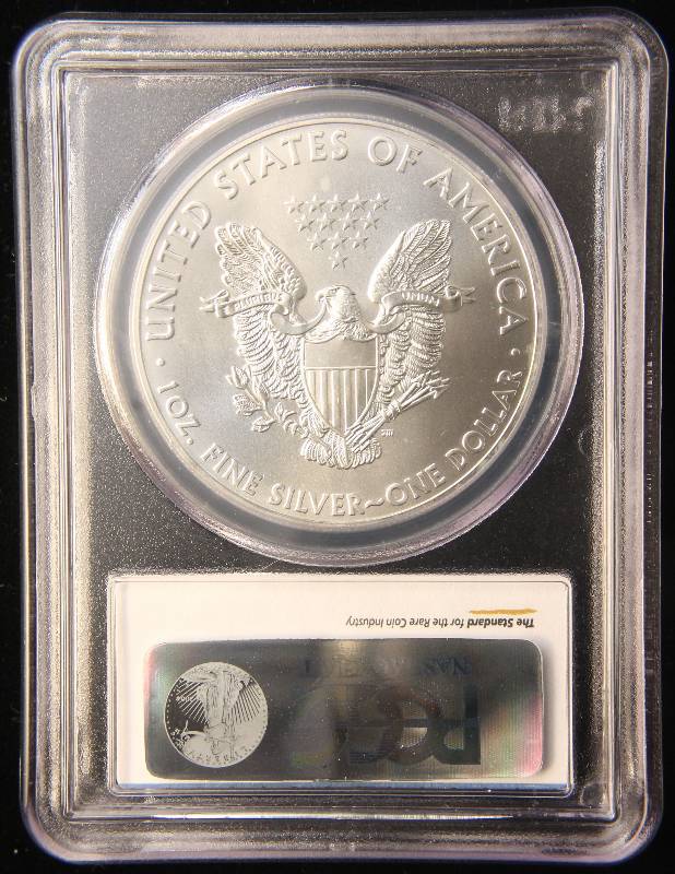 2012 AMERICAN SILVER EAGLE 1 TROY OZ. .999 FINE SILVER GEM BU PCGS