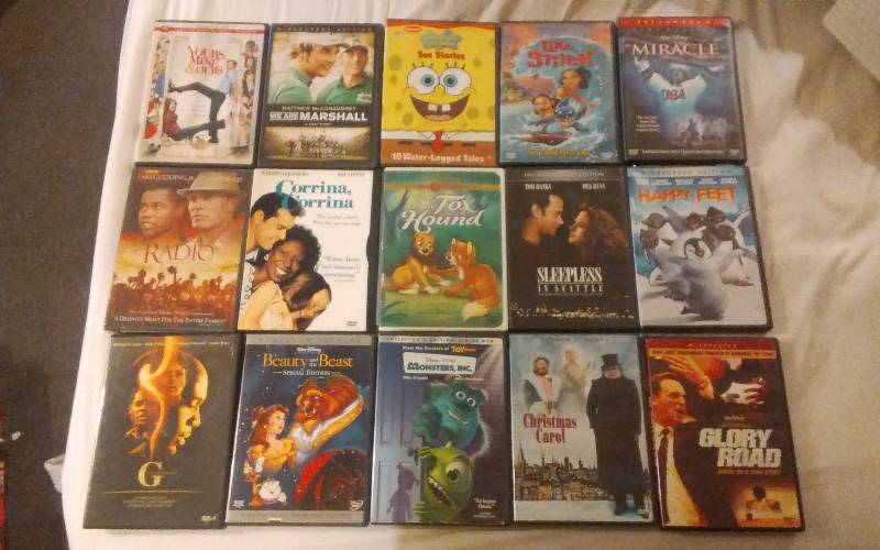lot 1 image: 15 DVDs G & PG Rated
