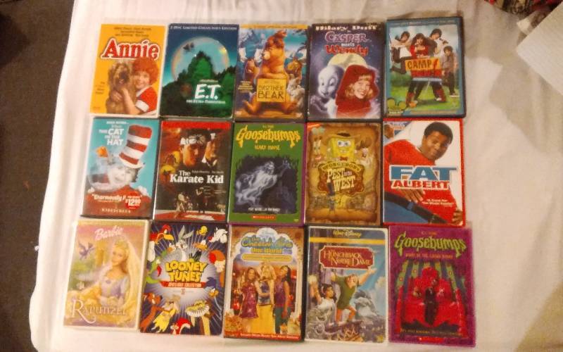 lot 4 image: 15 DVDs G & PG Rated