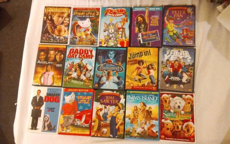 lot 5 image: 15 DVDs G & PG Rated