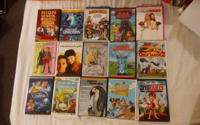 lot 6 image: 15 DVDs G & PG Rated