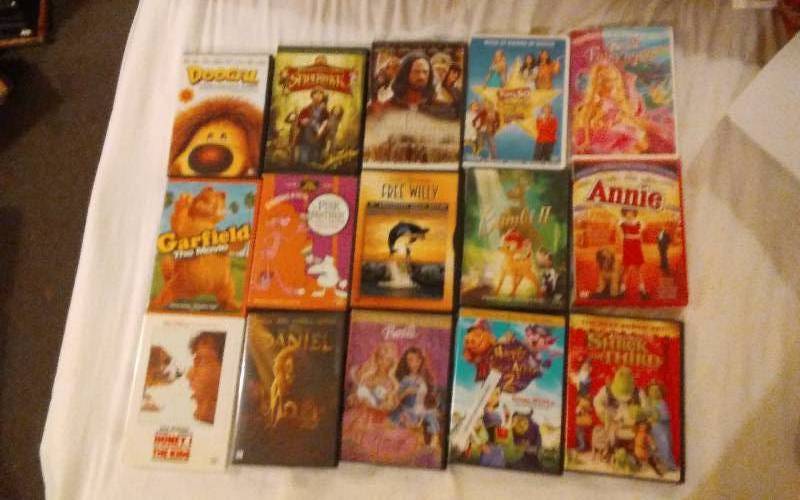 lot 7 image: 15 DVDs G & PG Rated