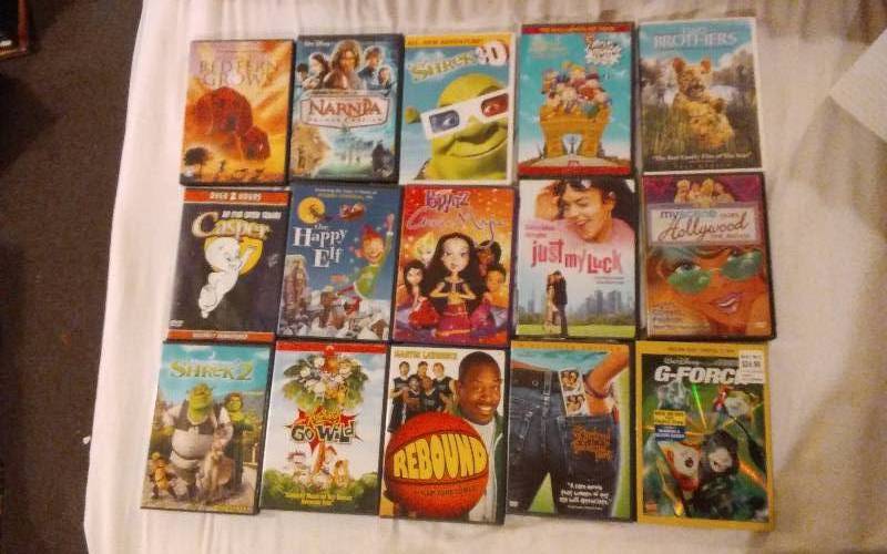 lot 8 image: 15 DVDs G & PG Rated