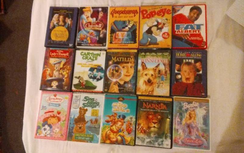 lot 9 image: 15 DVDs G & PG Rated