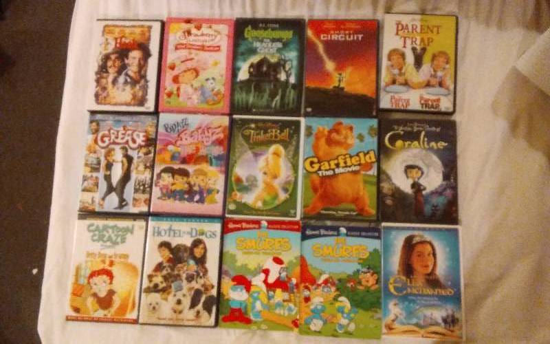 lot 10 image: 15 DVDs G & PG Rated
