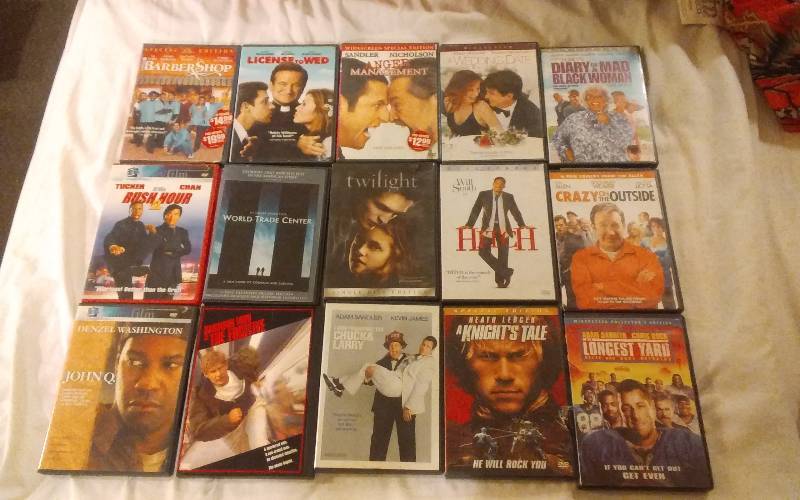 lot 16 image: 15 DVDs PG-13  Rated
