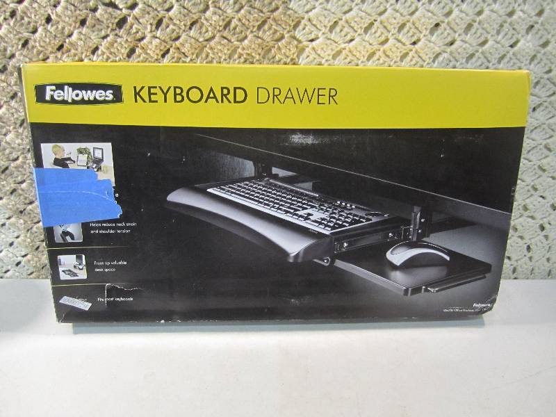 lot 7 image: Fellowes Keyboard Drawer Open Box R...