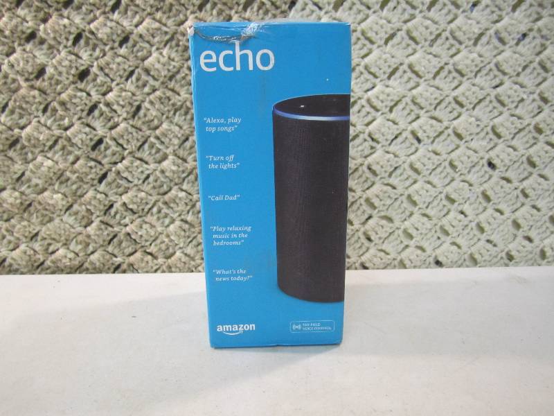 lot 24 image: Amazon Echo with Power Cord Open Bo...
