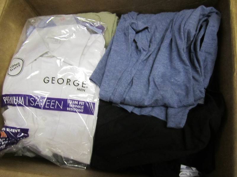lot 30 image: Large Lot of Mens Clothing Box Full...