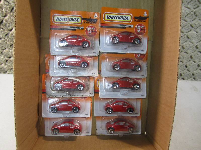 lot 53 image: Lot of 10 Matchbox Concept 1 Beetle...