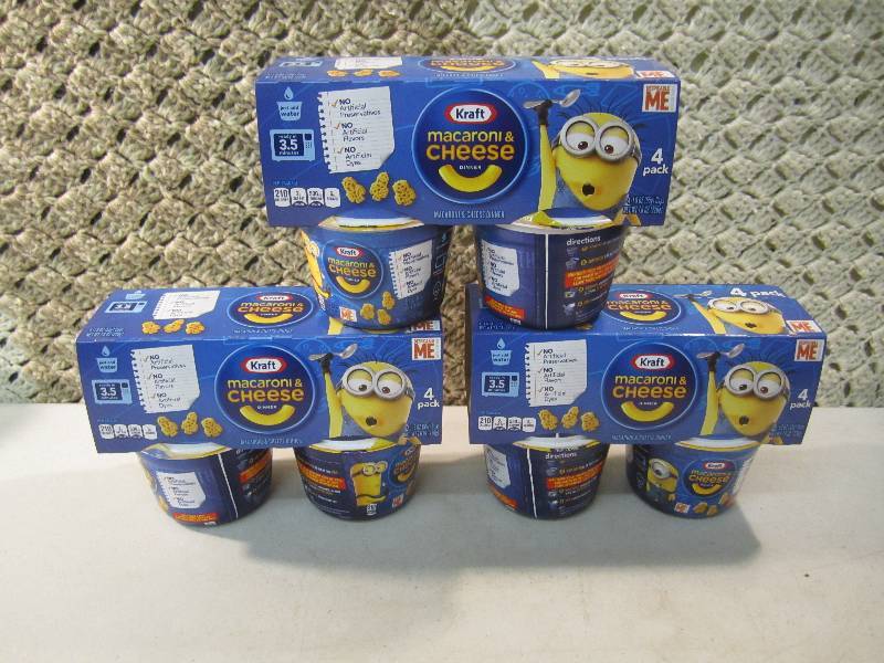 lot 60 image: Lot of 3 - 4 packs Kraft Macaroni &...